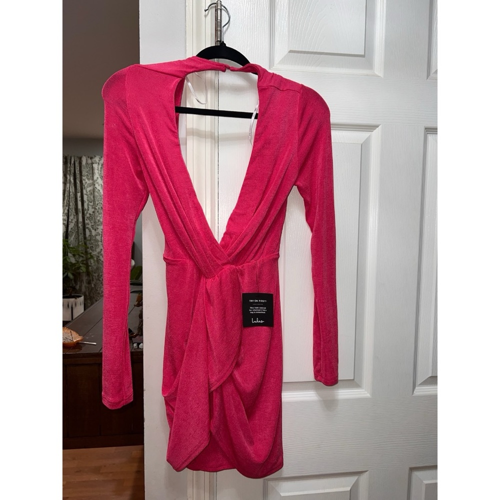 Long Sleeve Backless Dress